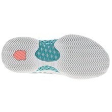 KSwiss Buty tenisowe Hypercourt Express 2 Clay/na korty ziemne białe/jasnoniebieskie/różowe damskie